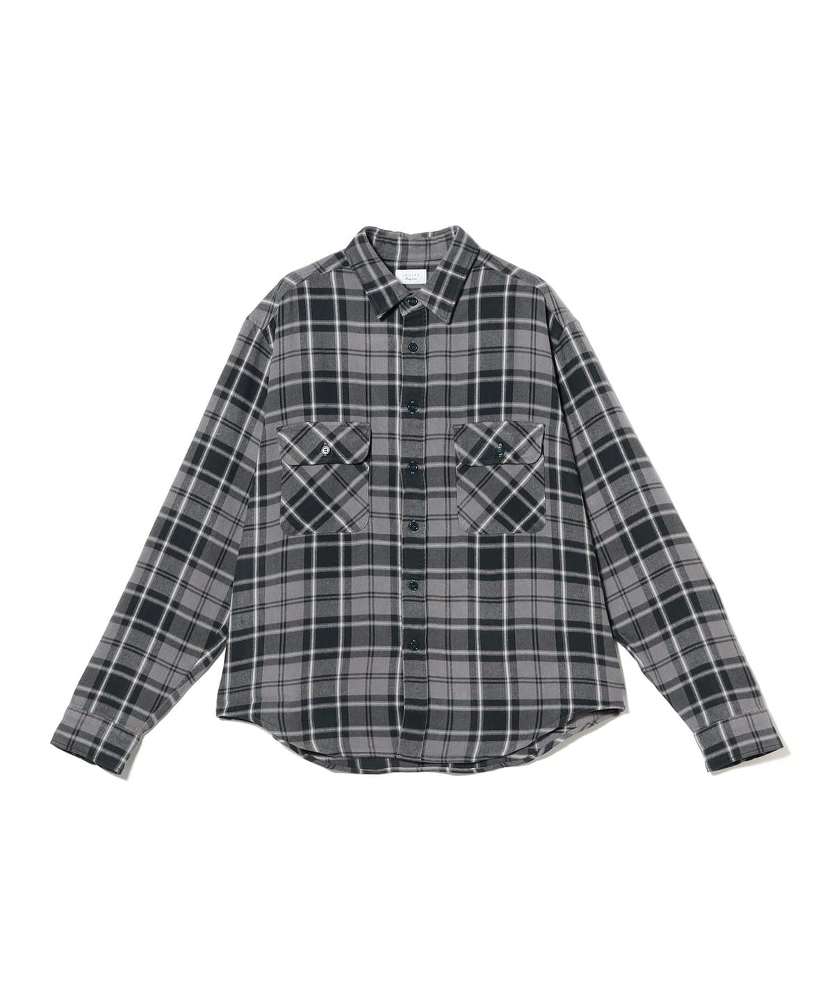 UNUSED アンユーズド / Rayon Check Shirt シャツ・ブラウス MEN GRAY×DARK GREEN 2 UNUSED アンユーズド / Rayon Check Shirt シャツ・ブラウス MEN GRAY×DARK GREEN 2