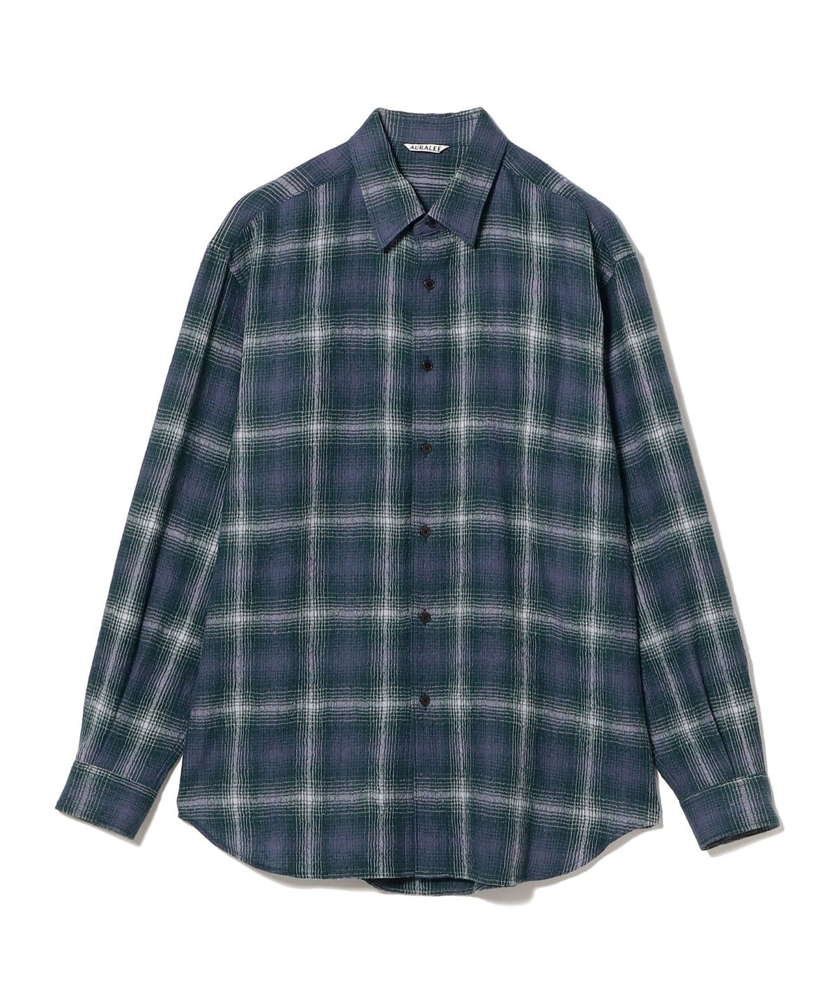 AURALEE オーラリー / AIRY WOOL CHECK SHIRT シャツ・ブラウス MEN FOREST GREEN×NAVY 5 AURALEE オーラリー / AIRY WOOL CHECK SHIRT シャツ・ブラウス MEN FOREST GREEN×NAVY 5