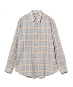 AURALEE / AIRY WOOL CHECK SHIRT