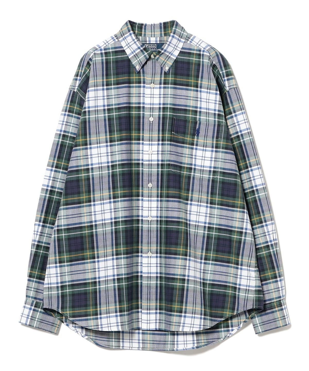 POLO RALPH LAUREN ポロ ラルフ ローレン / ビッグ オックスフォード シャツ シャツ・ブラウス MEN 6425 WHITE/GREEN MULTI M POLO RALPH LAUREN ポロ ラルフ ローレン / ビッグ オックスフォード シャツ シャツ・ブラウス MEN 6425 WHITE/GREEN MULTI M