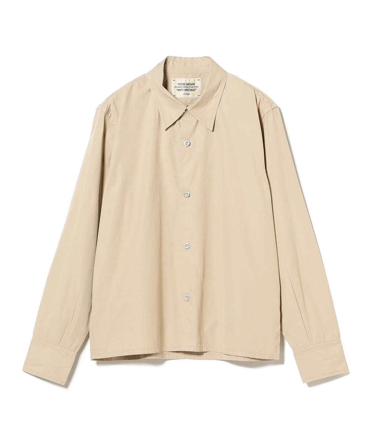 FUTURE ARCHIVE / REGULAR SHIRT シャツ・ブラウス MEN BEIGE M FUTURE ARCHIVE / REGULAR SHIRT シャツ・ブラウス MEN BEIGE M