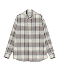 AURALEE / SUPER LIGHT WOOL CHECK SHIRT
