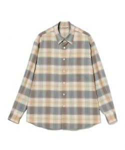 AURALEE / SUPER LIGHT WOOL CHECK SHIRT