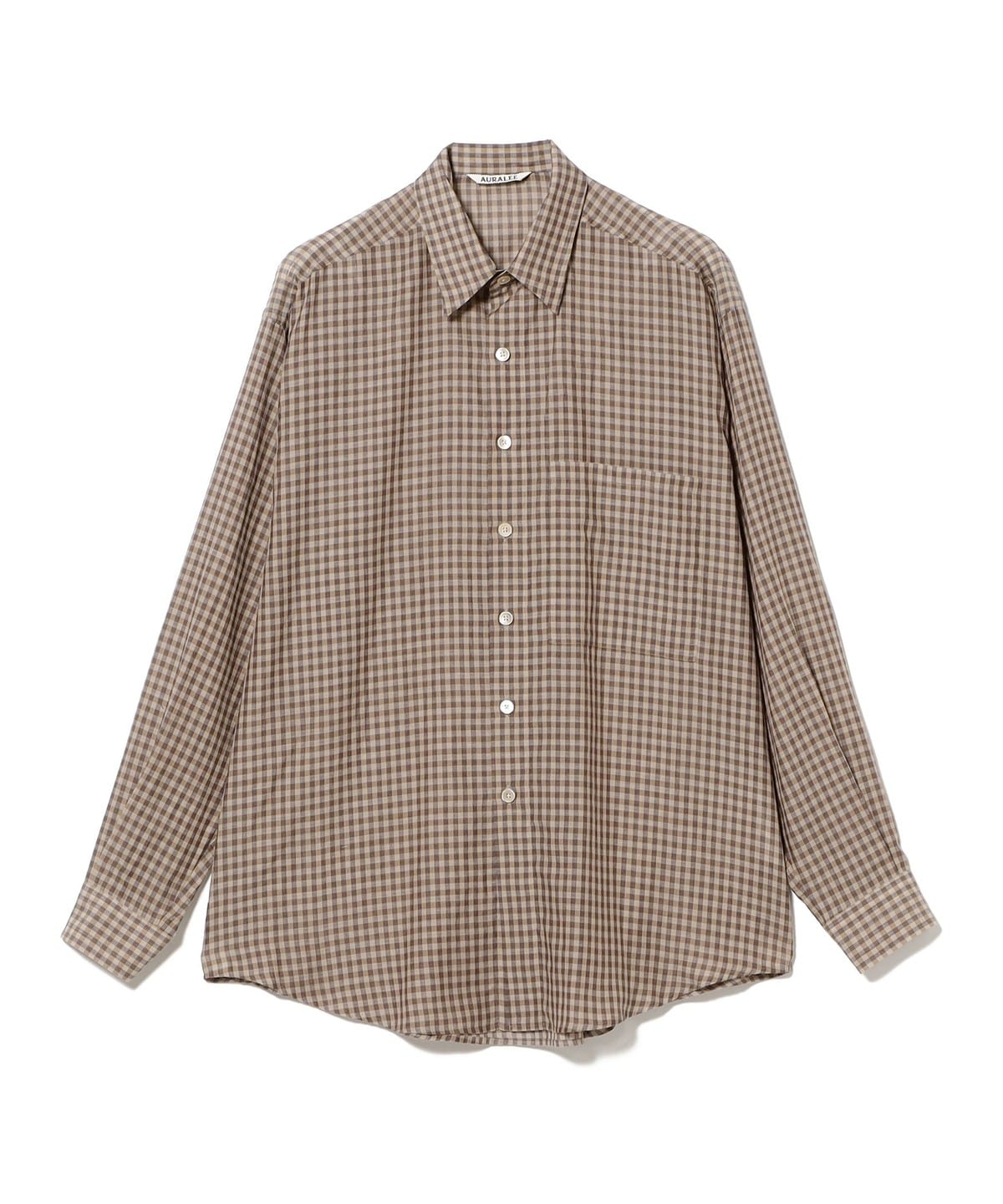 BEAMS（ビームス）AURALEE / AIRY LIGHT COTTON CHECK BIG SHIRT