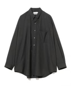 Graphpaper / Fine Wool Heather Oversized L/S B.D. Shirt