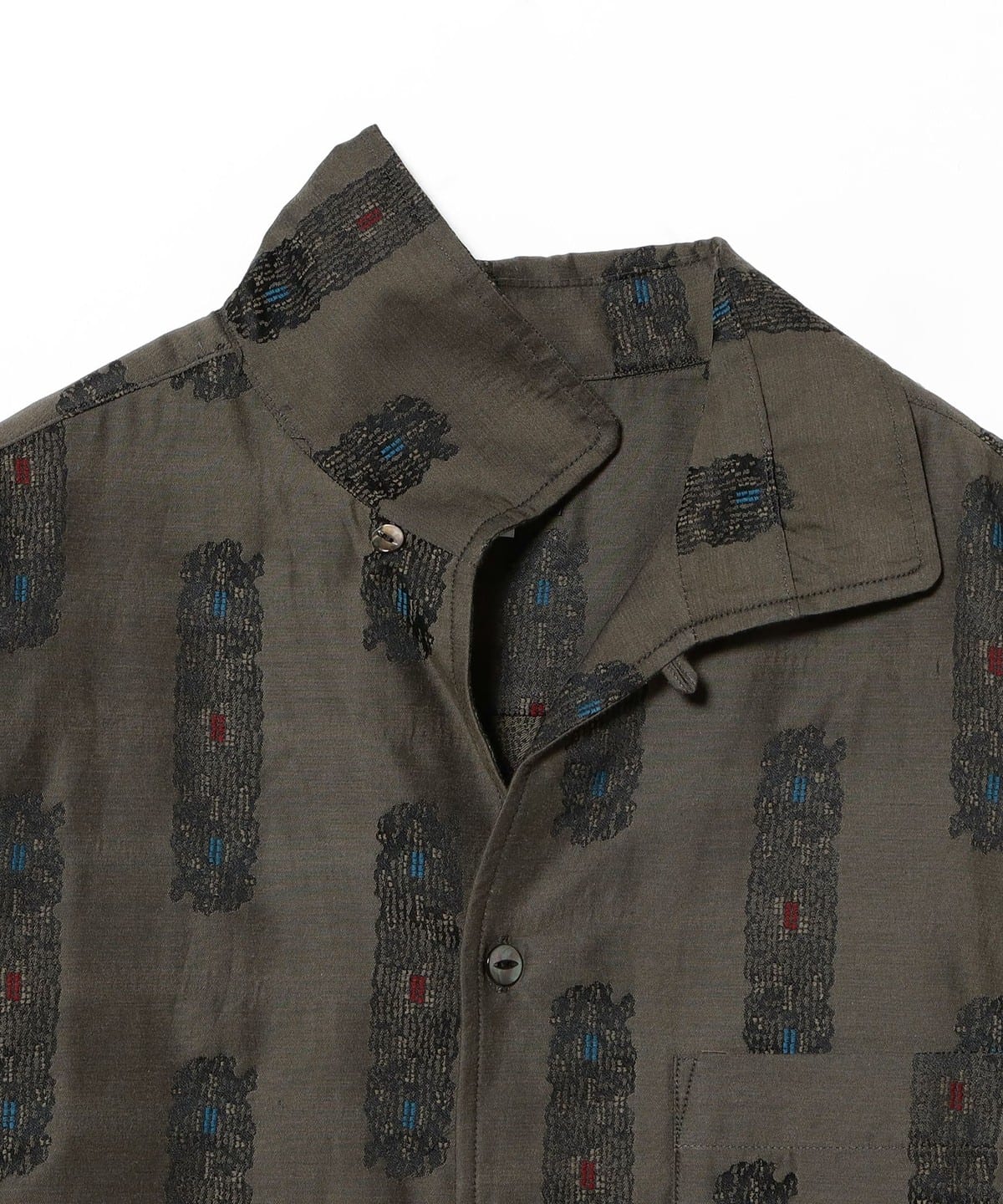 BEAMS（ビームス）NEEDLES / Pin-Tuck Collar Shirt - Abstract