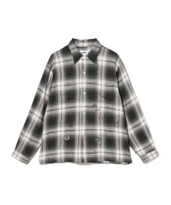 BOW WOW / REMADE RAYON PLAID SHIRT AGED