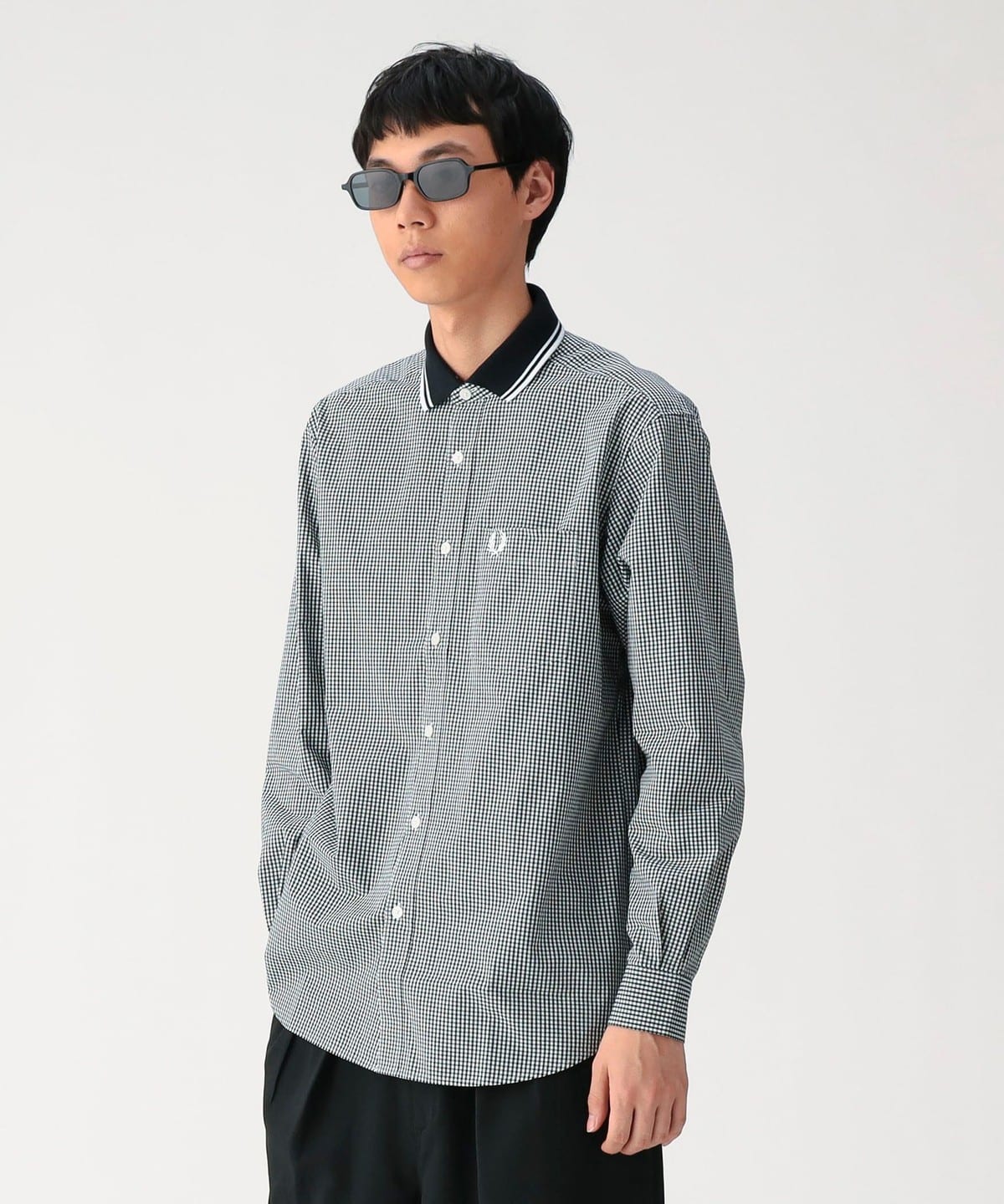 BEAMS（ビームス）【別注】FRED PERRY / Rib Collar Shirt（シャツ