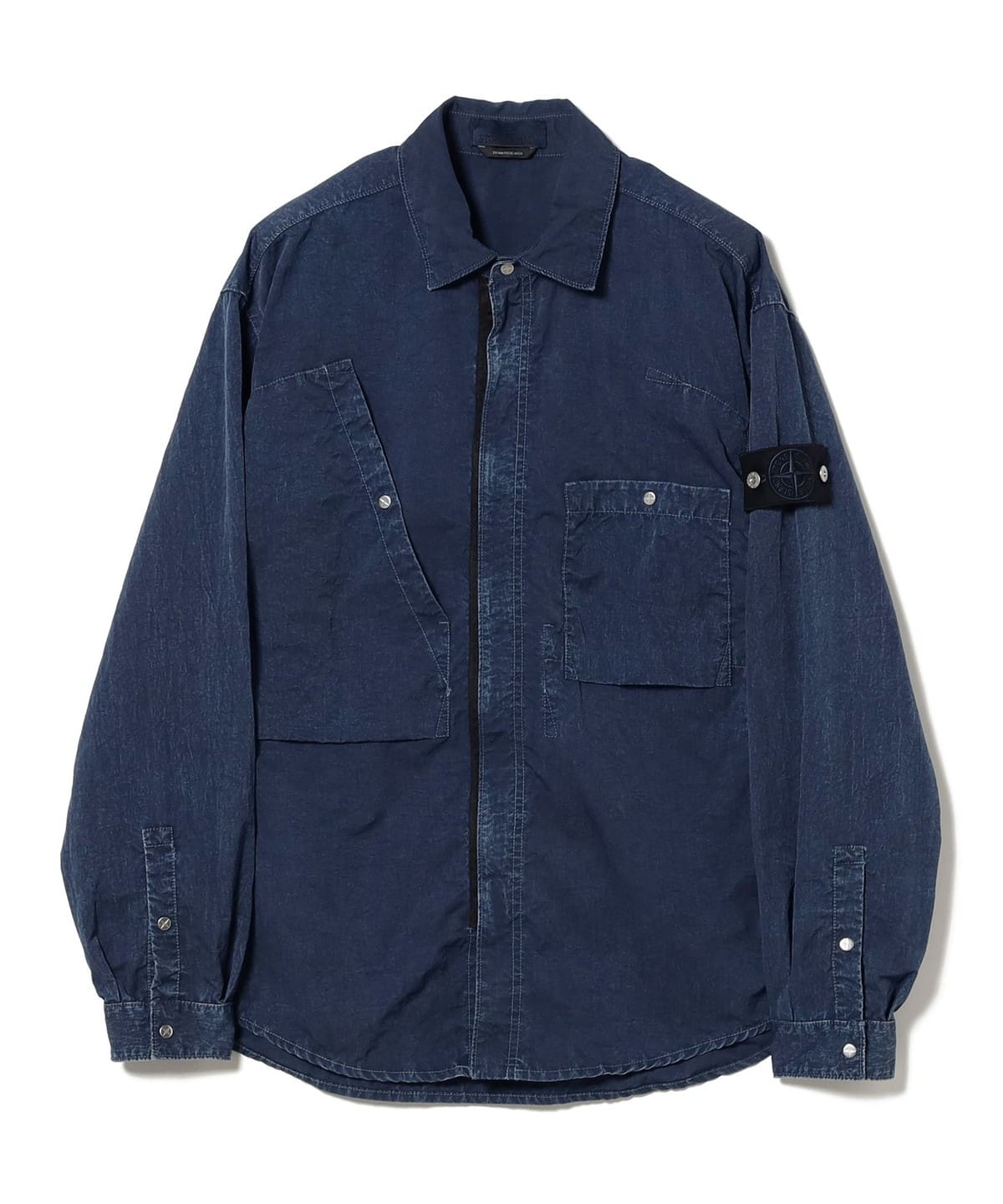 STONE ISLAND ストーンアイランド / HOLLOW FIBRE NYLON INDIGO-TC シャツ・ブラウス MEN V0021:INDIGO L STONE ISLAND ストーンアイランド / HOLLOW FIBRE NYLON INDIGO-TC シャツ・ブラウス MEN V0021:INDIGO L