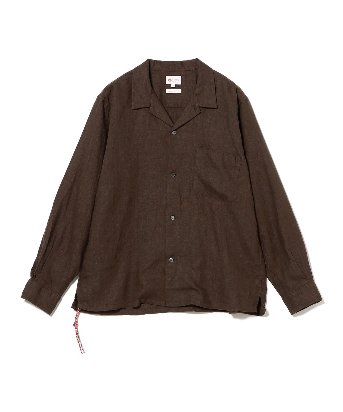 BEAMS JAPAN（ビームス ジャパン）OPEN COLLAR LINEN SHIRT（シャツ