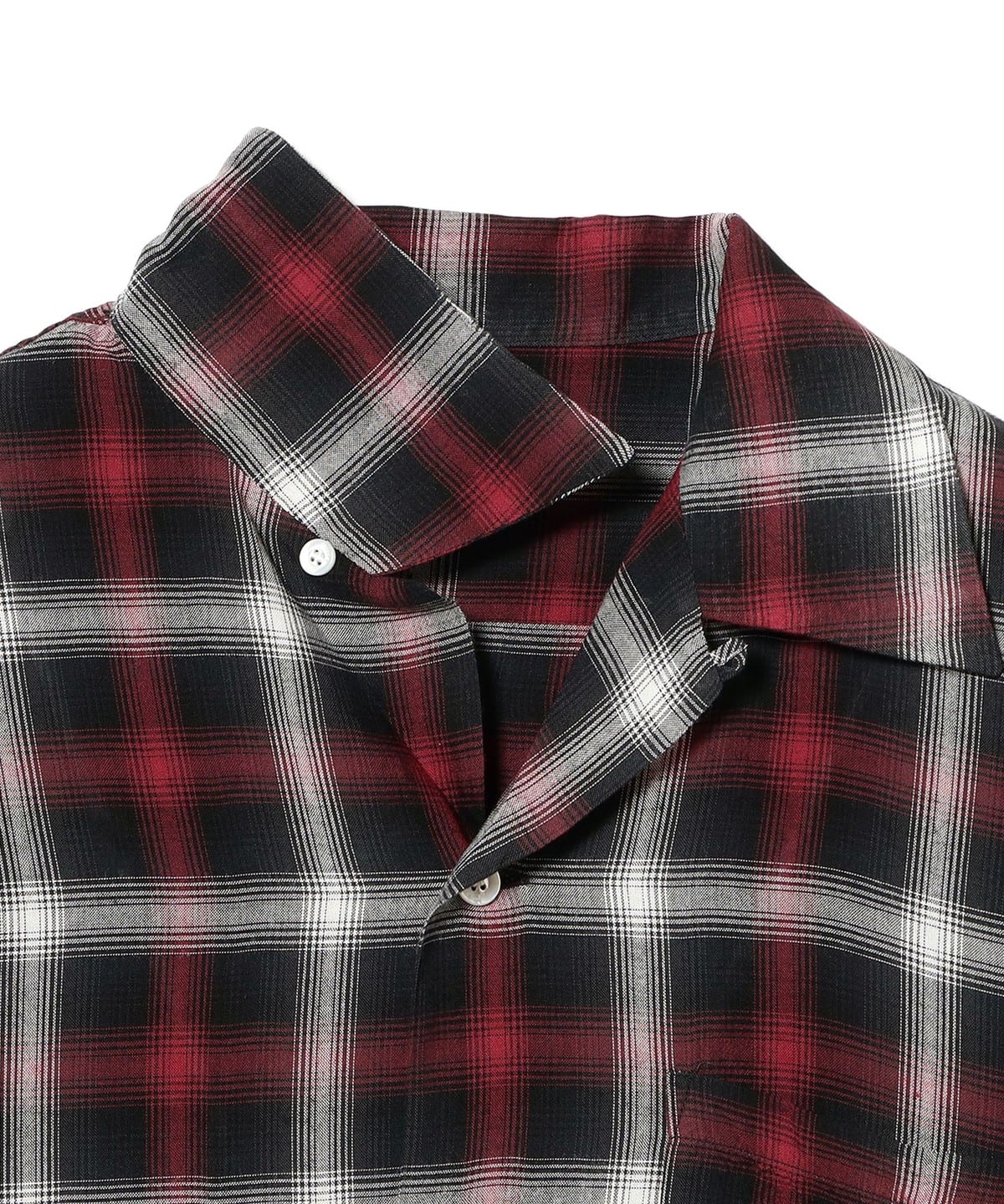 BEAMS（ビームス）SUGAR CANE / RAYON OMBRE CHECK OPEN SHIRT（シャツ