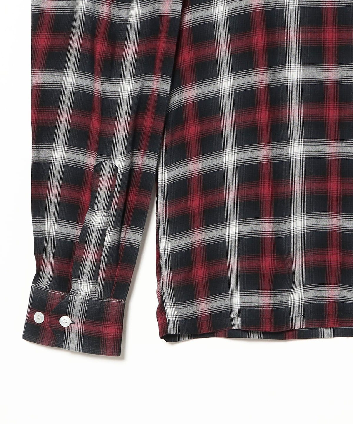 BEAMS（ビームス）SUGAR CANE / RAYON OMBRE CHECK OPEN SHIRT（シャツ