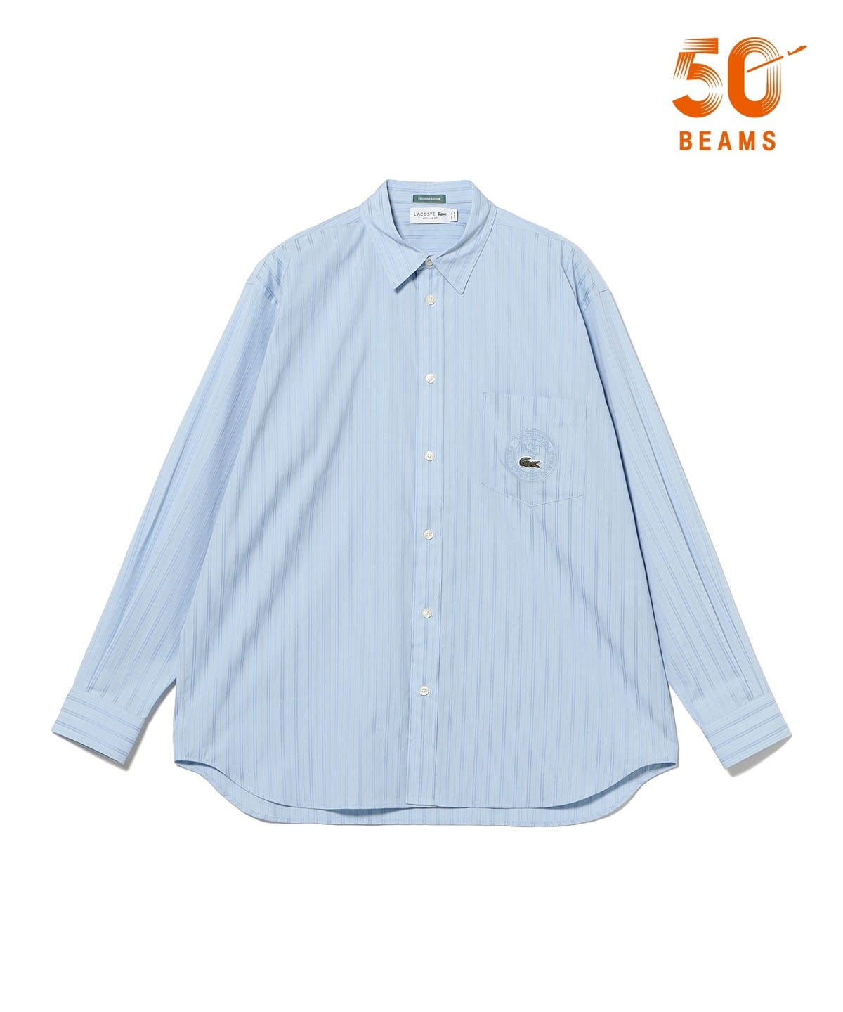 BEAMS（ビームス）【別注】LACOSTE / ストライプ シャツ（シャツ