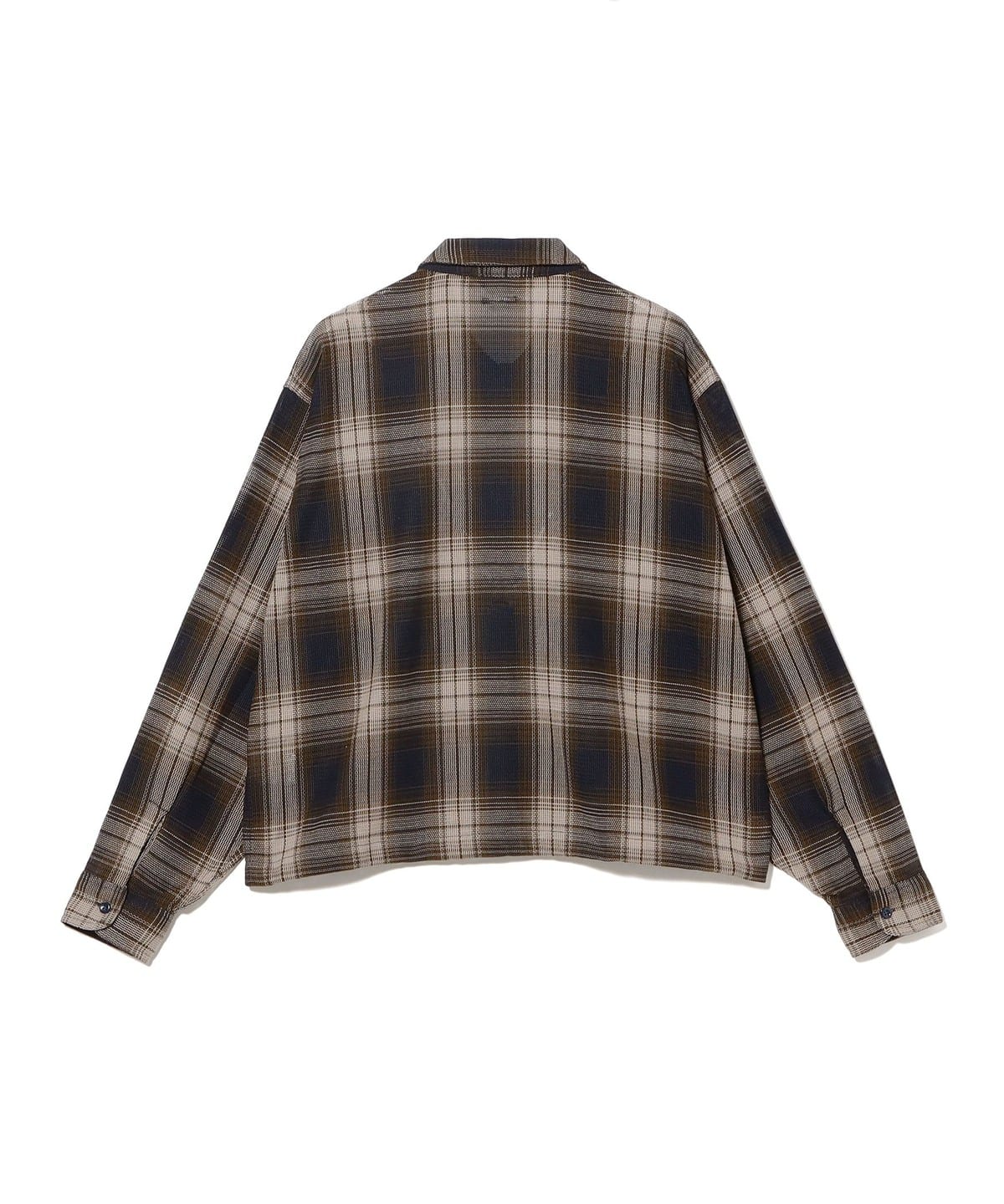 ただのひと品です BEAMS（ビームス）メッシュ ジップアップ シャツ（シャツ・ブラウス