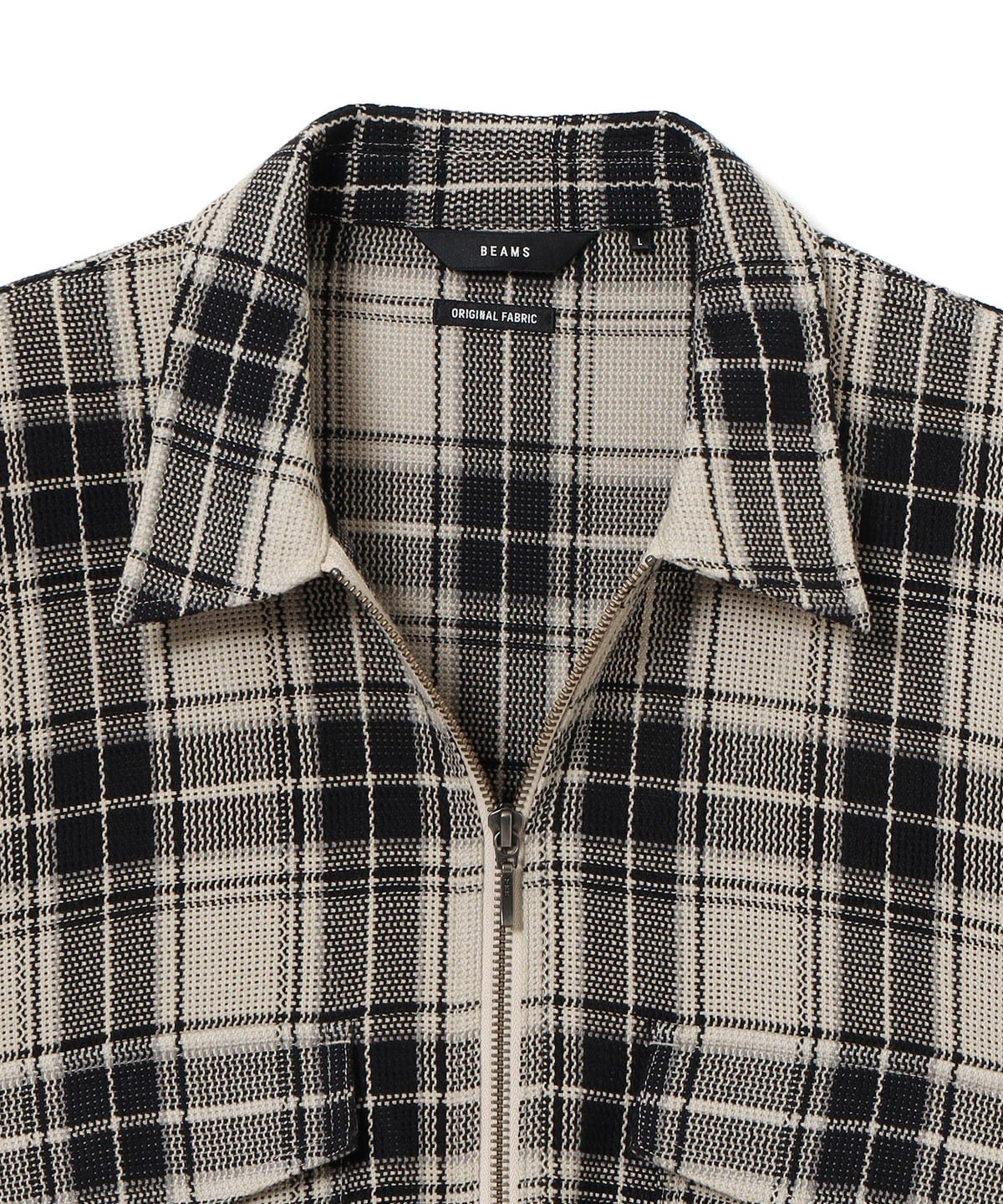 BEAMS GOLFジップアップシャツ　Lサイズ BEAMS（ビームス）【+10%ポイントUP】メッシュ ジップアップ シャツ