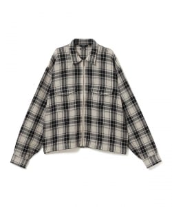メッシュ ジップシャツ
