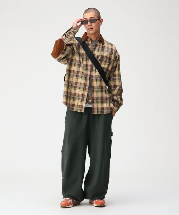 Work Check Shirt Model: 179cm Size: L