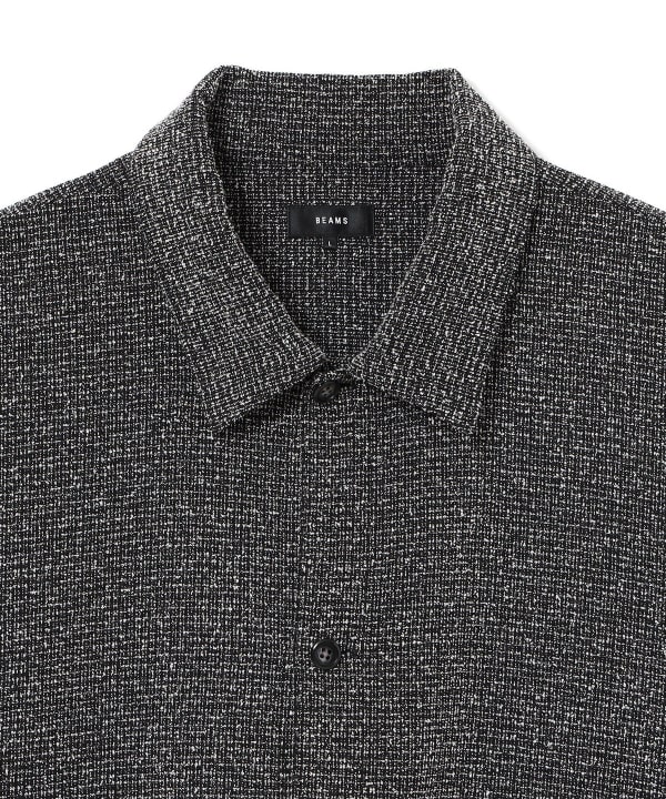 Bouclé tweed shirt