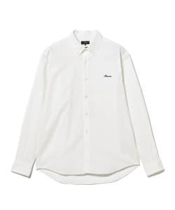 ワンポイント ストレッチボタンダウンシャツ
