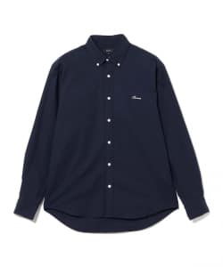 ワンポイント ストレッチボタンダウンシャツ