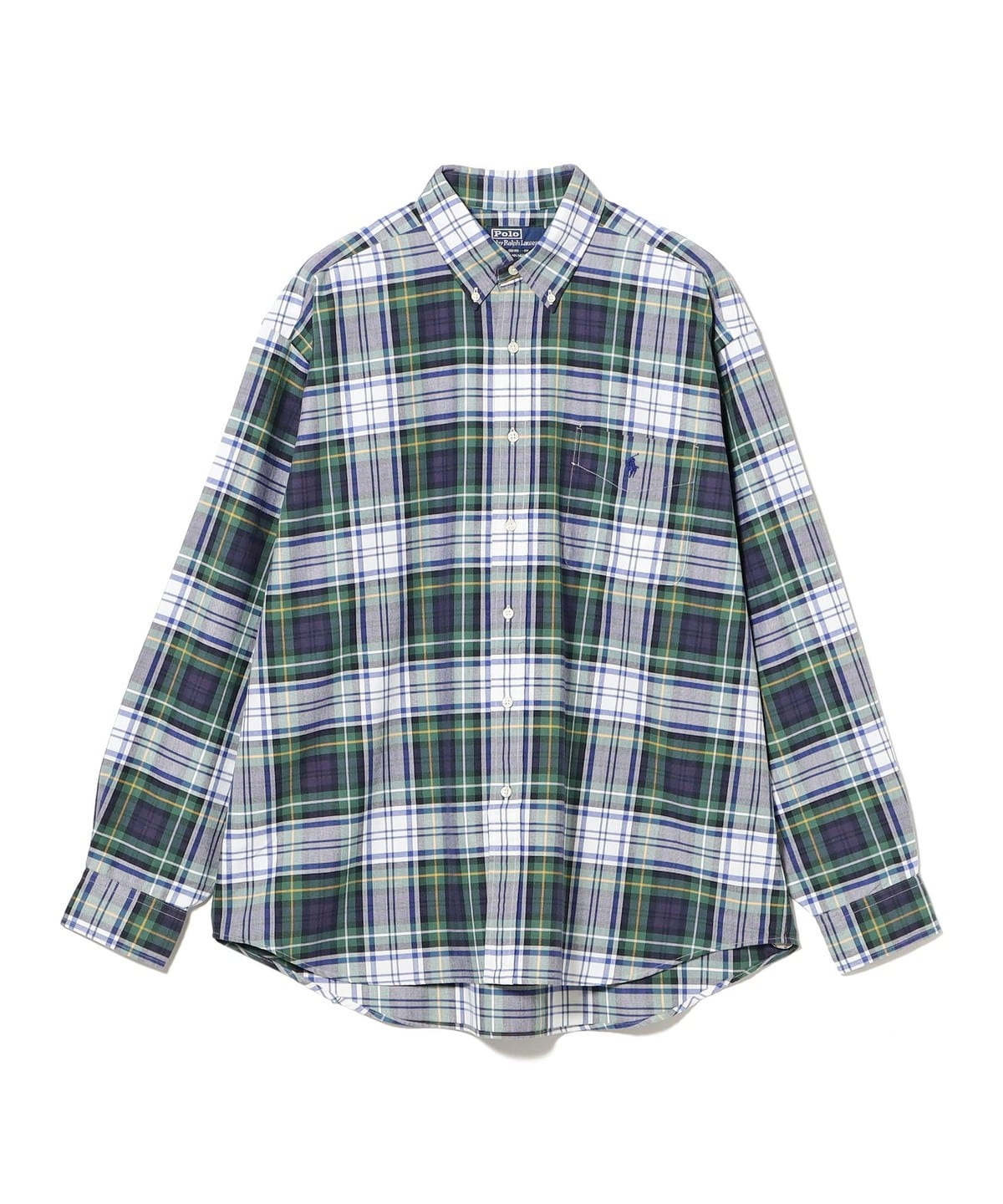 BEAMS (BEAMS) POLO RALPH LAUREN / Big Fit Button-Down Check Shirt