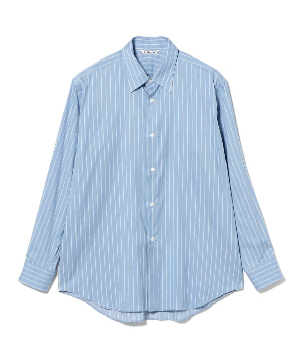 AURALEE / COTTON SILK STRIPE SHIRT