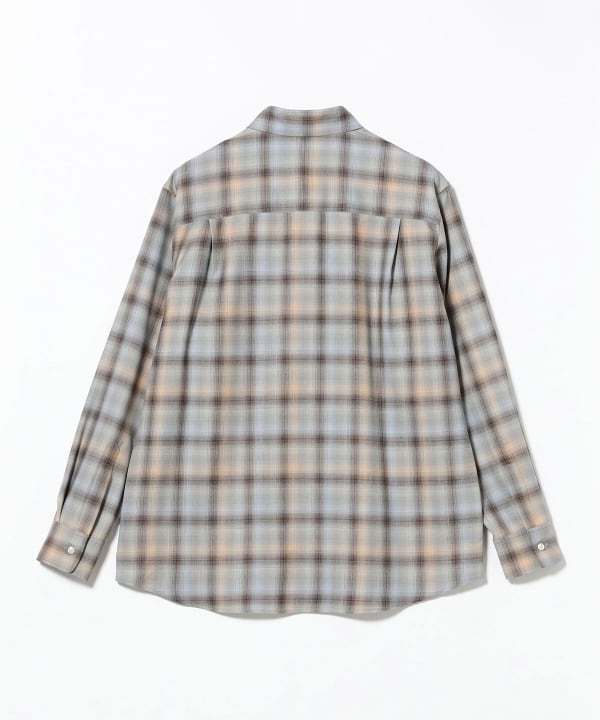 AURALEE / SUPER LIGHT WOOL CHECK SHIRT