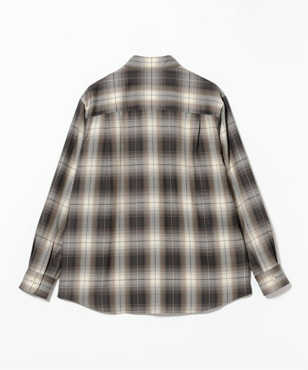AURALEE / SUPER LIGHT WOOL CHECK SHIRT