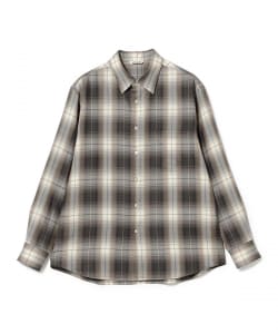 AURALEE / SUPER LIGHT WOOL CHECK SHIRT