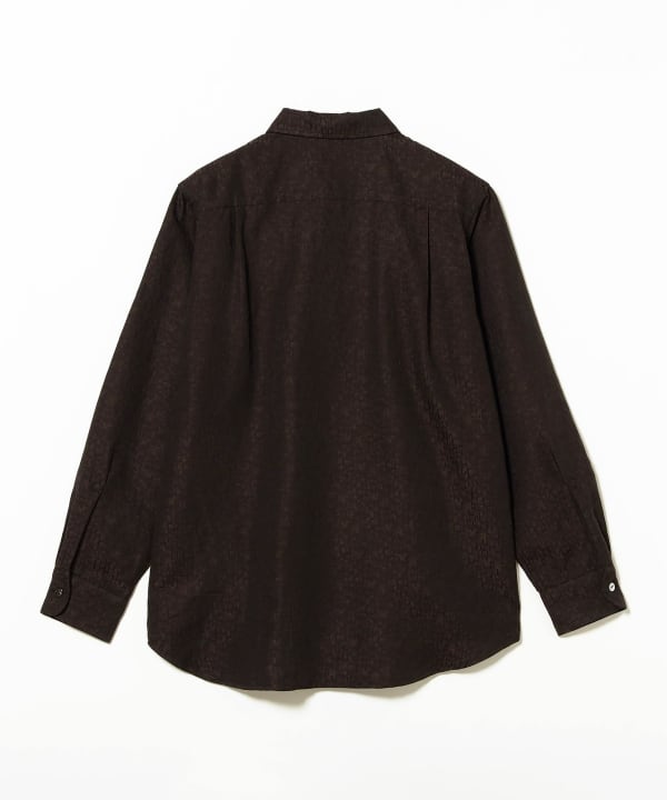 NEEDLES / Open Collar Shirt-Tile Pattern Jacquard