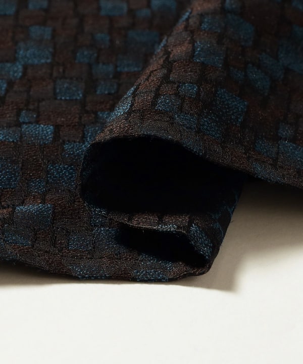 NEEDLES / Open Collar Shirt-Tile Pattern Jacquard