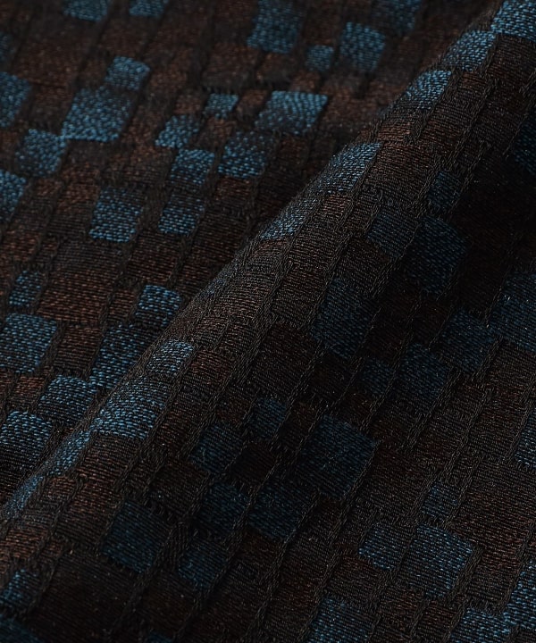 NEEDLES / Open Collar Shirt-Tile Pattern Jacquard