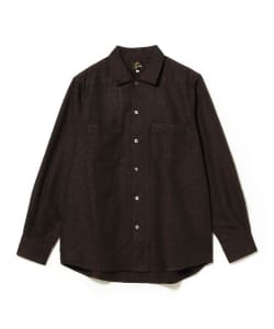 NEEDLES / Open Collar Shirt-Tile Pattern Jacquard