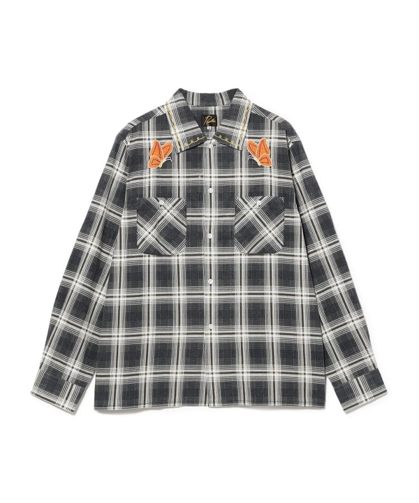 NEEDLES / One-Up Shirt - Printed Flannel Plaid
