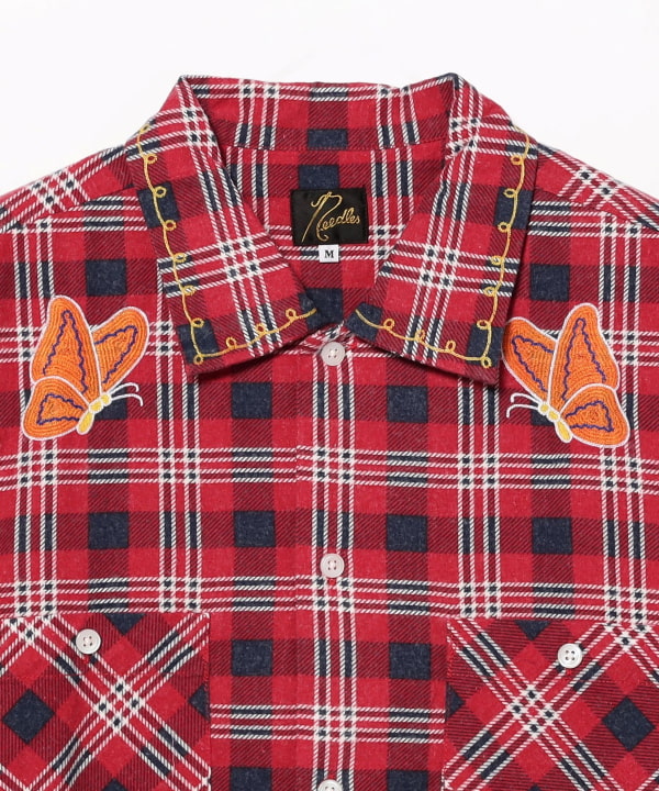 NEEDLES / One-Up Shirt - Printed Flannel Plaid