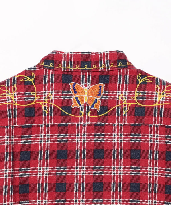 NEEDLES / One-Up Shirt - Printed Flannel Plaid