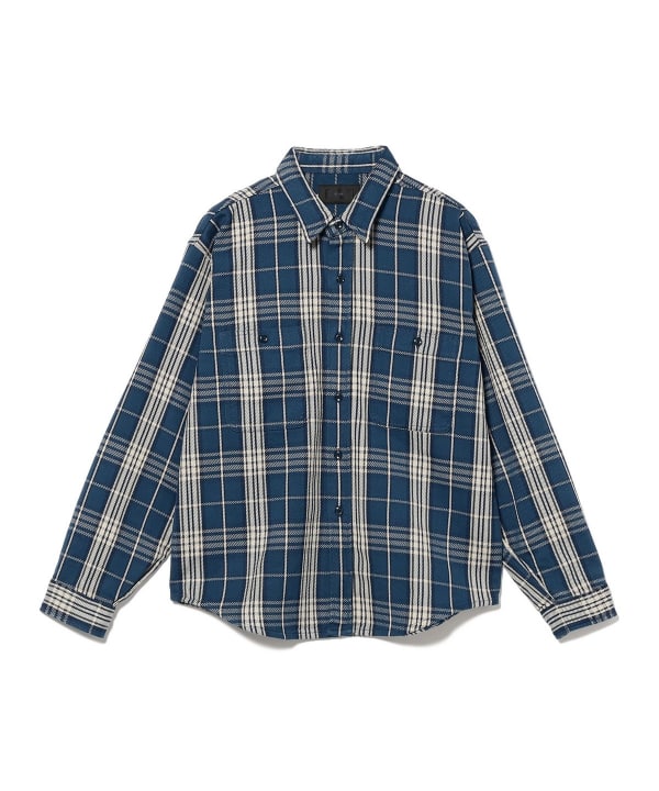 【ショップ限定商品】the A / INDIGO NEL CHECK SHIRTS