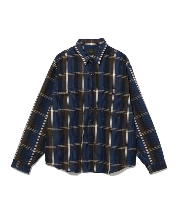 【ショップ限定商品】the A / INDIGO NEL CHECK SHIRTS
