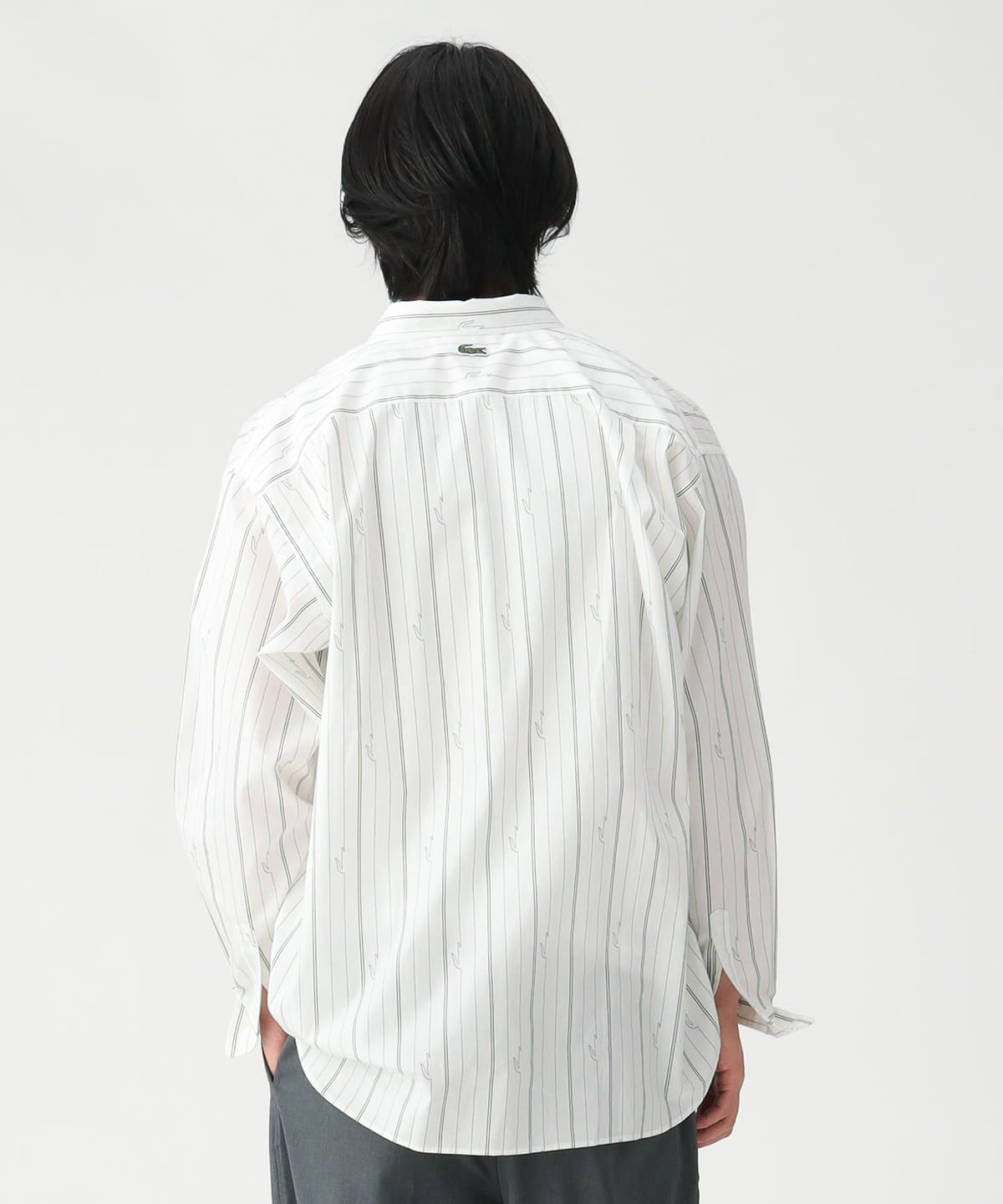 BEAMS（ビームス）【別注】LACOSTE / ストライプシャツ（シャツ 