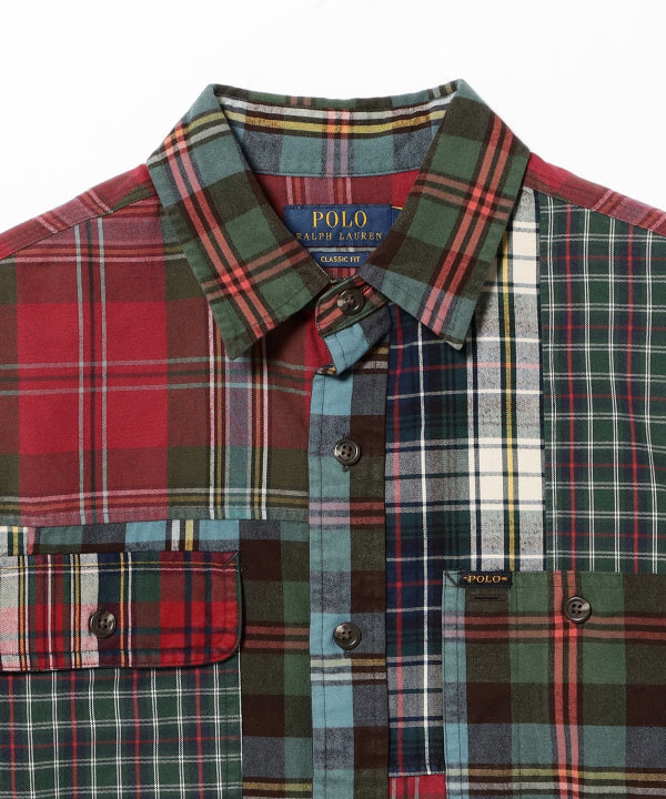 POLO RALPH LAUREN / パッチワーク チェックシャツ