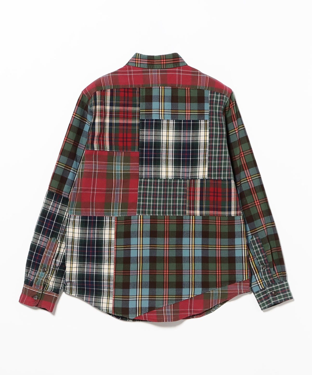 BEAMS（ビームス）POLO RALPH LAUREN / パッチワーク チェックシャツ
