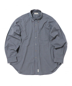 SEDAN ALL-PURPOSE / Poplin Plaid Big Button Down Shirt