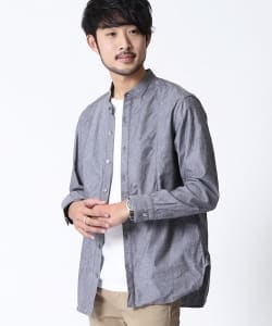 ▲International Gallery BEAMS / ボザム ノーカラーシャツ