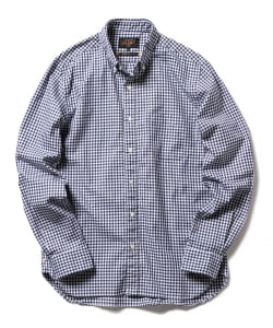 ▲BEAMS PLUS / ツイル ギンガム チェック ボタンダウン シャツ
