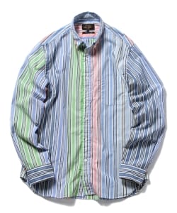 ▲BEAMS PLUS / ストライプ ボタンダウンシャツ