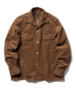 ▲BEAMS PLUS / ストレッチコーデュロイ オープンカラーシャツ