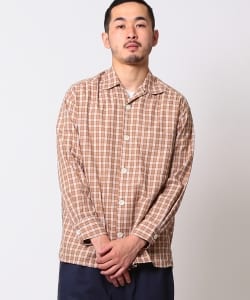 ▲THE DAY × BEAMS PLUS / 別注 キャンプシャツ ビエラチェック