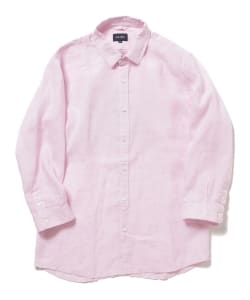 ▲BEAMS / リネン プラケット 7分袖シャツ