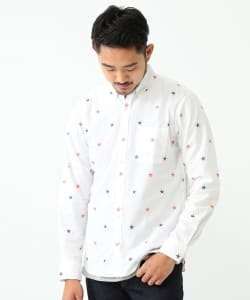 ▲BEAMS / カットジャカード シャツ