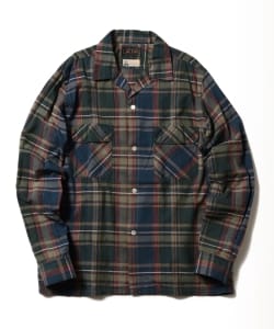 ▲BEAMS PLUS / マドラスチェック オープンカラーシャツ